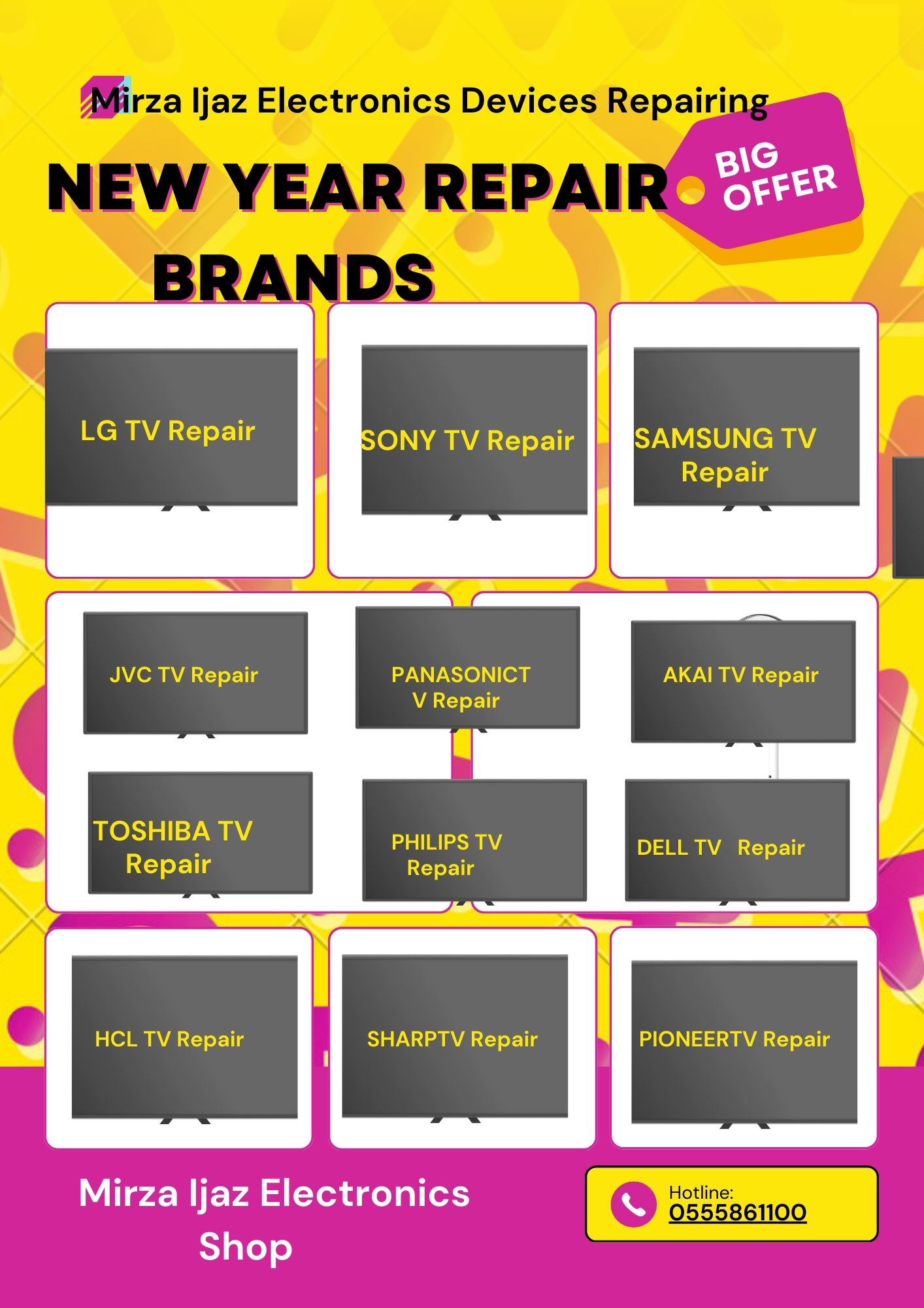 Image showcasing TV Repair Dubai | TV Repair shop | tv repair near me | 0555861100